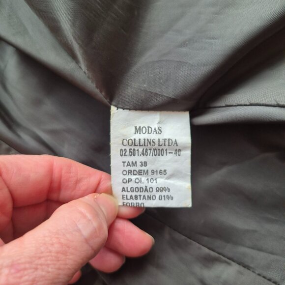 Green Corduroy Belted Jacket • Size 38 (S/M Fit) • Fully Lined - Picture 10 of 15